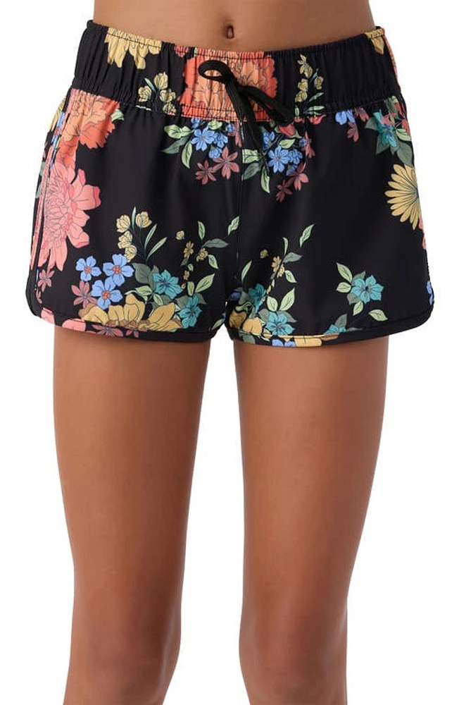 O'Neill Kids' Lane Saltwater Essentials Cover-Up Shorts Black 2 at Nordstrom,