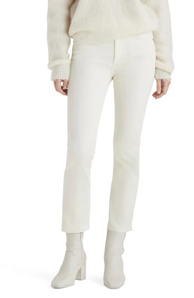 rag & bone Peyton Mid Rise Ankle Bootcut Jeans Ecru at Nordstrom,