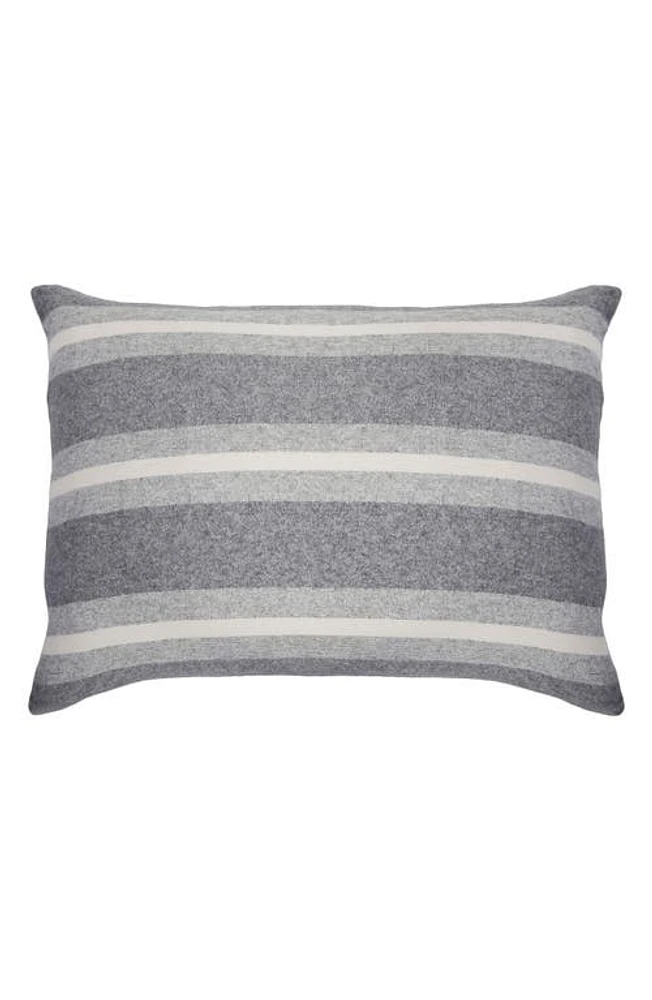 Pom Pom at Home Alpine Stripe Cotton Accent Pillow in Grey/ivory at Nordstrom, Size 28X36