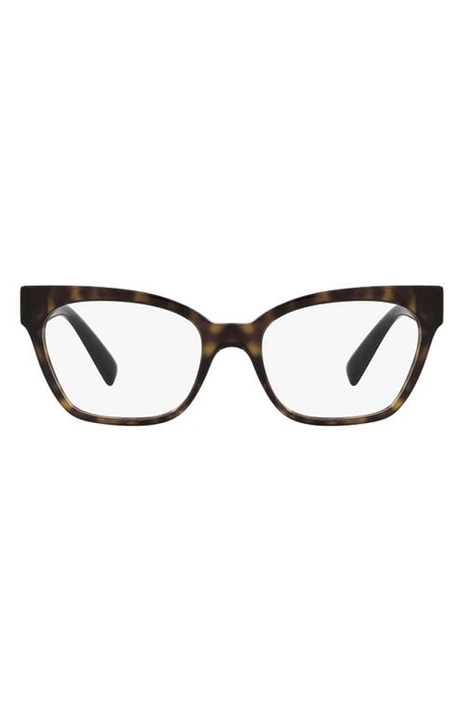 Versace 53mm Optical Glasses in Havana/Demo Lens at Nordstrom