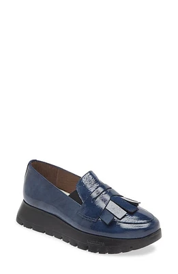 Wonders Kiltie Platform Loafer Textured Patent at Nordstrom,