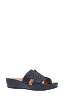 L'Amour des Pieds Cusaro Platform Wedge Slide Sandal Black at Nordstrom,