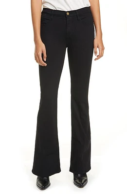 FRAME Le Pixie High Waist Flare Jeans Film Noir at Nordstrom,