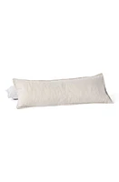 Coyuchi Relaxed Organic Linen Lumbar Pillow Cover in Natural Chambray at Nordstrom