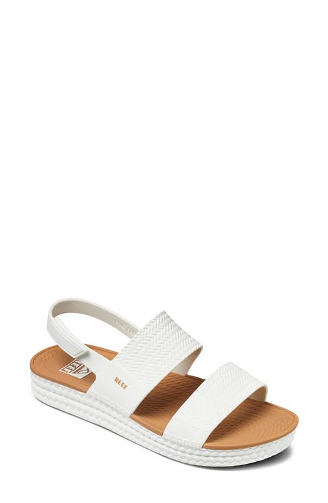 Reef Water Vista Slingback Sandal White/Tan at Nordstrom,