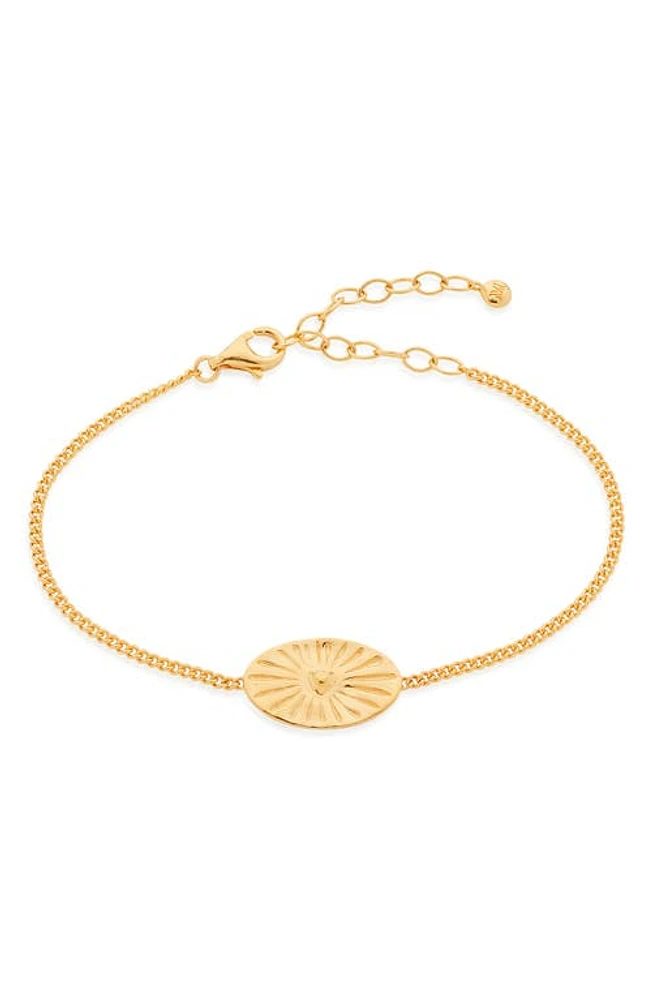 Monica Vinader Talisman Heart Pendant Bracelet in Gold at Nordstrom