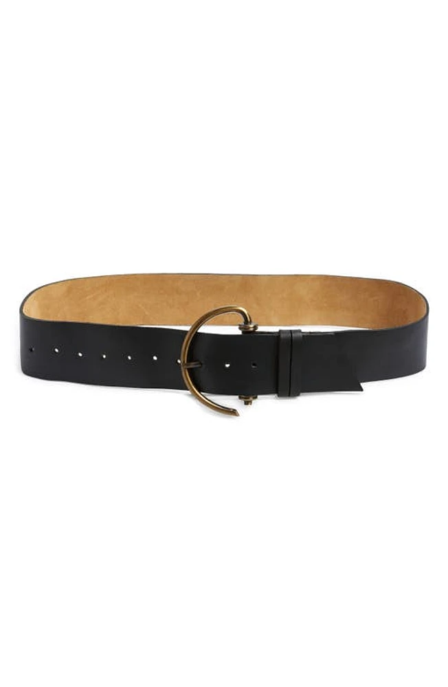 Ada Emmi Leather Belt in Black at Nordstrom