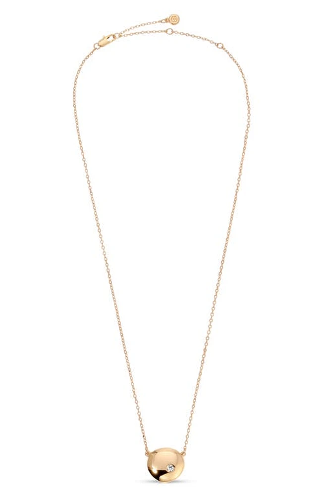 Ettika Skipping Stone Pendant Necklace in Gold at Nordstrom