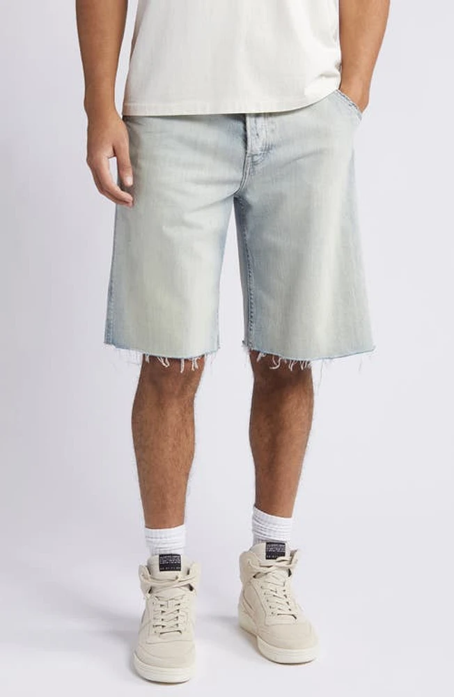 FRAME Skater Raw Hem Shorts Alvin at Nordstrom,