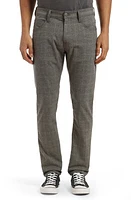 Mavi Jeans Jake Slim Fit Five-Pocket Pants in Light Grey Plaid at Nordstrom, Size 30 X 34