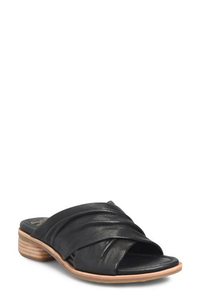 Söfft Fallon Slide Sandal Black at Nordstrom,