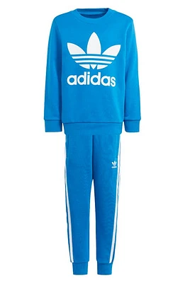 adidas Kids' Adicolor Lifestyle Graphic Sweatshirt & Joggers Set in Bluebird at Nordstrom, Size 4T