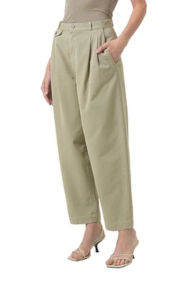 AGOLDE Becker Cotton Barrel Leg Chinos Dill at Nordstrom,