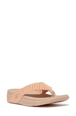 FitFlop Surfa Flip Flop Latte Beige Mix at Nordstrom,