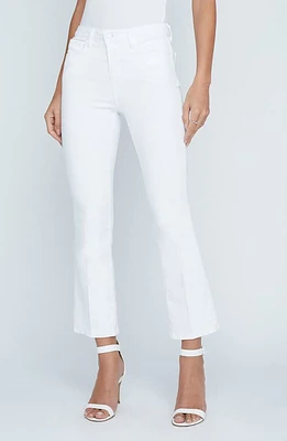 L'AGENCE Mira Crop Micro Bootcut Jeans Blanc at Nordstrom,