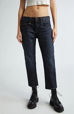 R13 Boyfriend Straight Leg Jeans Avery Indigo at Nordstrom,