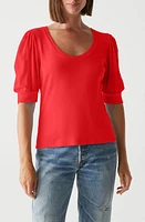 Michael Stars Rosario Puff Sleeve Knit Top in Tamale at Nordstrom