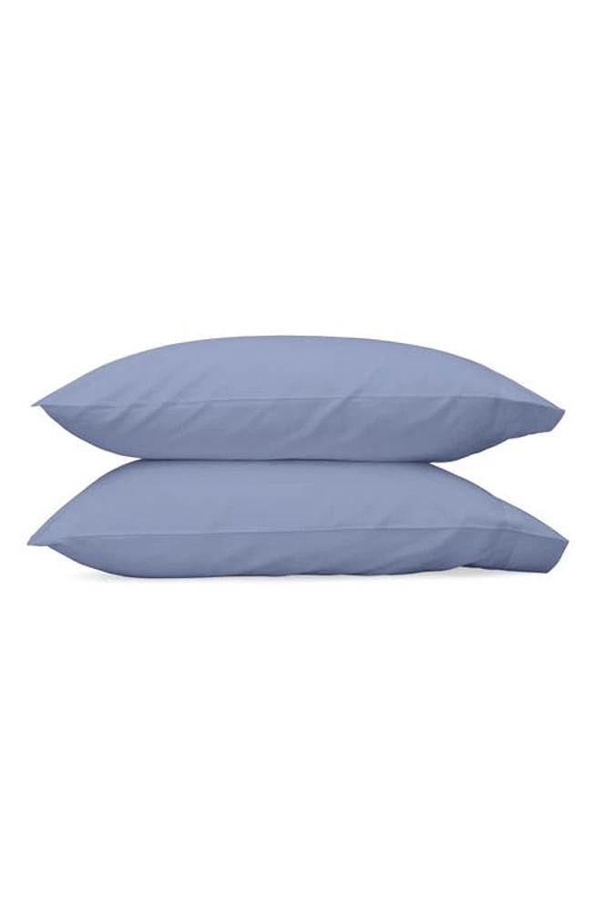 Matouk Nocturne 600 Thread Count Set of 2 Pillowcases in Azure at Nordstrom, Size Standard