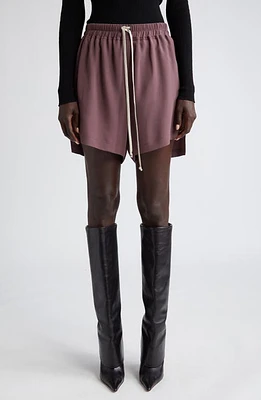 Rick Owens Drawstring Step Hem Boxer Shorts Mauve at Nordstrom, Us