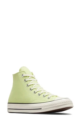 Converse Chuck 70 High Top Sneaker in Citron This/Egret/Black at Nordstrom, Size 9.5