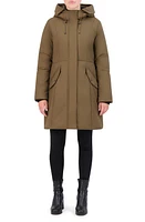 Cole Haan Signature Stretch Twill Parka in Light Olive at Nordstrom, Size Small