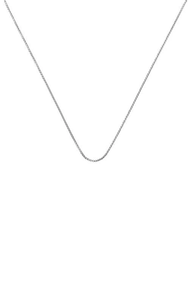 Monica Vinader Box Chain Necklace in Silver at Nordstrom