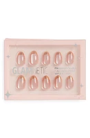 GLAMNETIC Short Oval Press-On Nails in Caramel Apple at Nordstrom