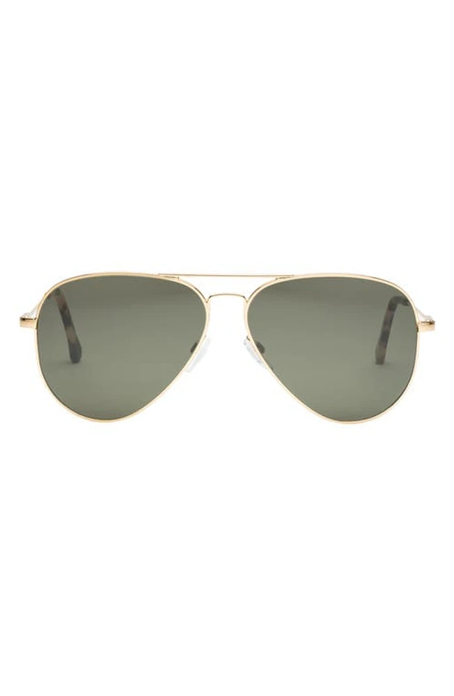 Electric AV1 XL 51mm Polarized Aviator Sunglasses in Shiny Gold/Grey Polar at Nordstrom