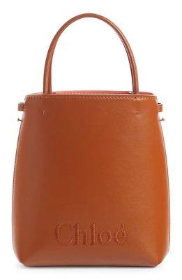 Chloé Micro Sense Crossbody Tote in Caramel at Nordstrom