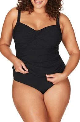 Artesands Aria Botticelli C-, D- & DD-Cup Tankini Top Black at Nordstrom,