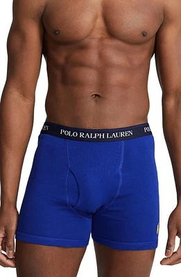 Polo Ralph Lauren Assorted 3-Pack Cotton Boxer Briefs Navy Yellow Royal at Nordstrom,