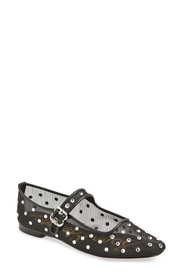 Sam Edelman Michaela Shine Mary Jane Flat Black at Nordstrom,