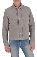 HIROSHI KATO The Blade Stretch Corduroy Jacket Light Gray at Nordstrom,