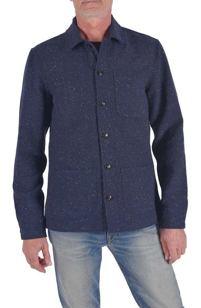 HIROSHI KATO The Vise Chore Shirt Jacket in Navy at Nordstrom, Size Small