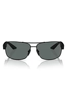 PRADA SPORT 65mm Oversize Polarized Pillow Sunglasses in Black at Nordstrom