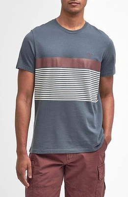 Barbour Braeside Stripe T-Shirt Dark Slate at Nordstrom,