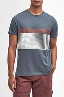 Barbour Braeside Stripe T-Shirt Dark Slate at Nordstrom,