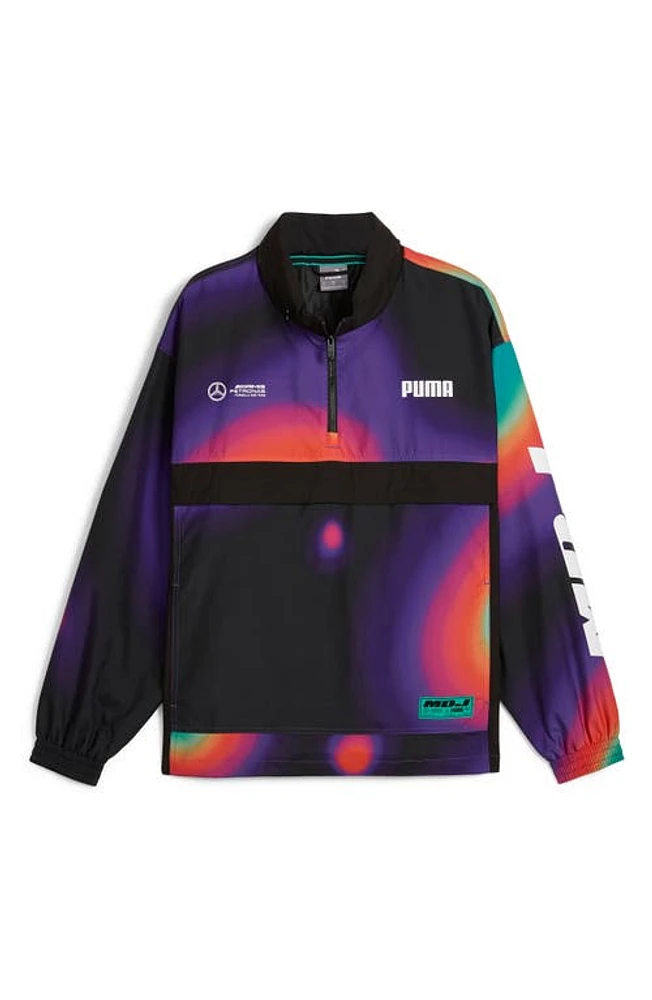 Puma Mad Dog Jones x Mercedes-AMG F1 Woven Windbreaker Black-Aop at Nordstrom,