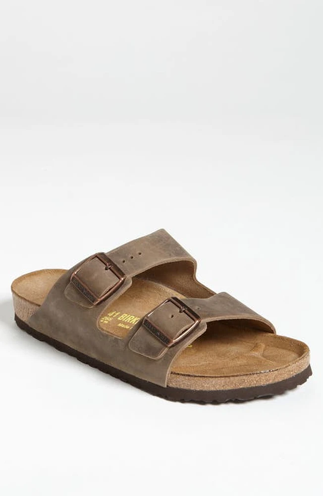 Birkenstock Arizona Soft Slide Sandal Tabacco at Nordstrom,