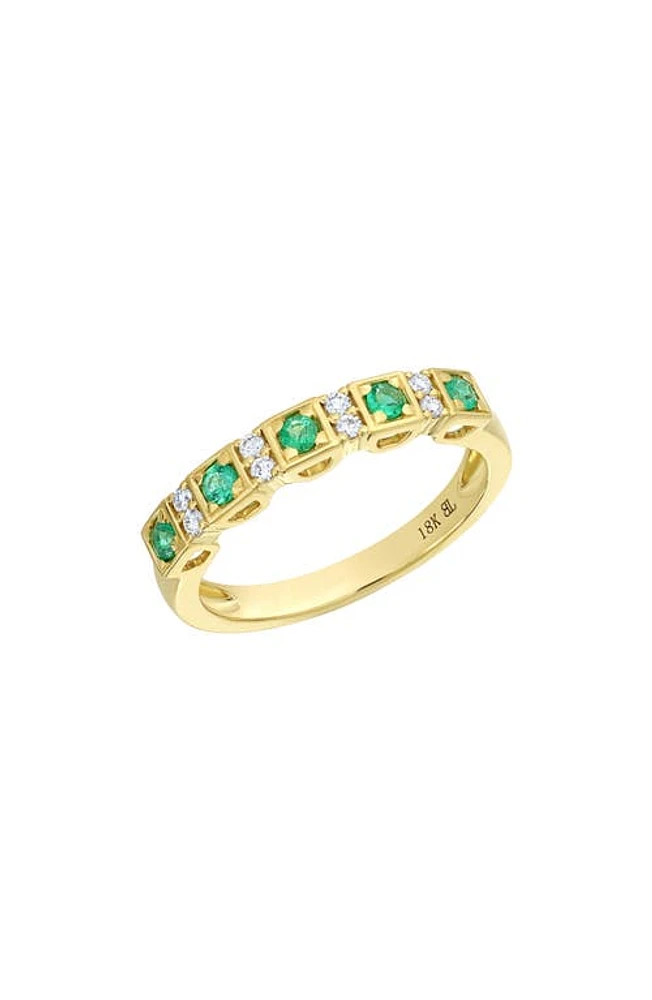 Bony Levy El Mar Diamond & Emerald Ring 18K Yellow Gold at Nordstrom,