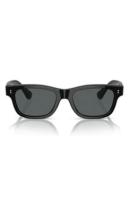 Oliver Peoples Rosson Sun 53mm Gradient Polarized Square Sunglasses in Black Polarized at Nordstrom