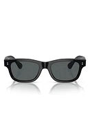 Oliver Peoples Rosson Sun 53mm Gradient Polarized Square Sunglasses in Black Polarized at Nordstrom