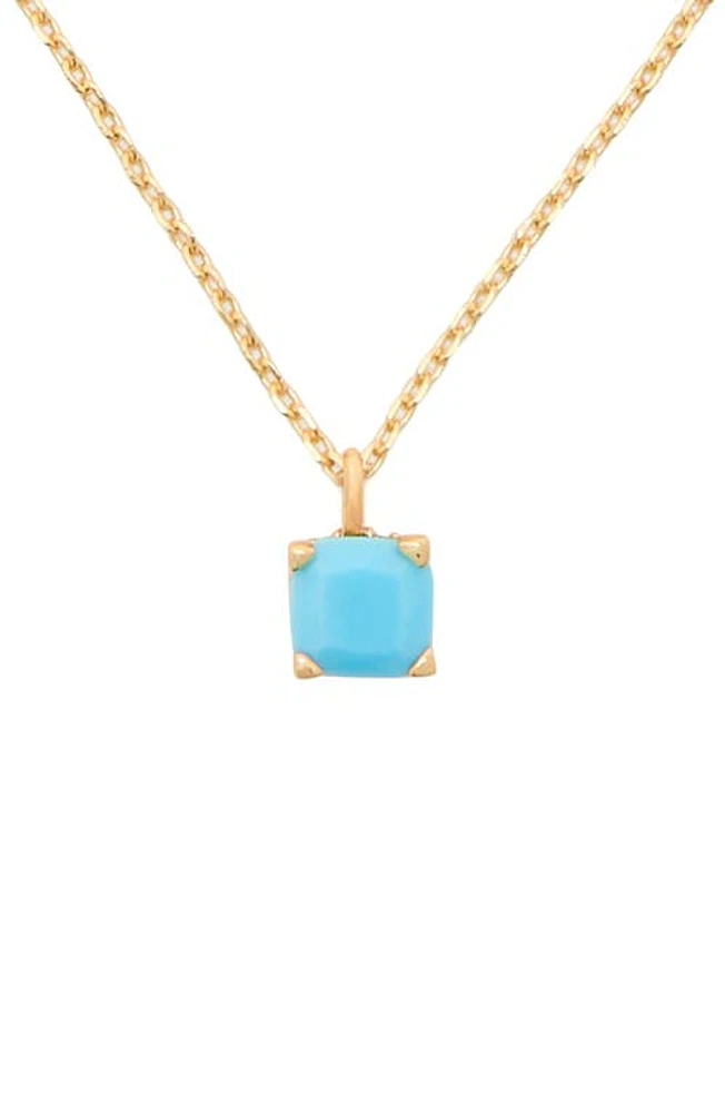 Kate Spade New York square pendant necklace in Turquoise at Nordstrom