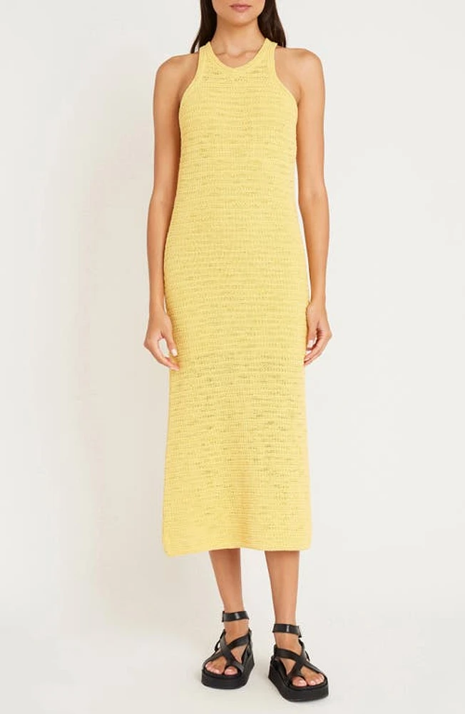 Luxely Sky Racerback Knit Midi Sweater Dress Raffia at Nordstrom,