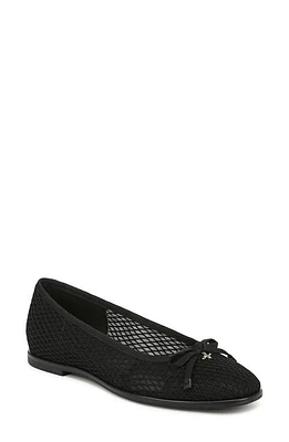 Naturalizer Essential 2 Skimmer Ballet Flat Black Mesh Fabric at Nordstrom,