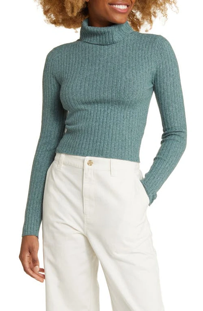 BP. Rib Crop Turtleneck Sweater at Nordstrom,