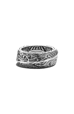 John Hardy Men's Classic Chain Reclaimed Band Ring in Silver at Nordstrom, Size 11