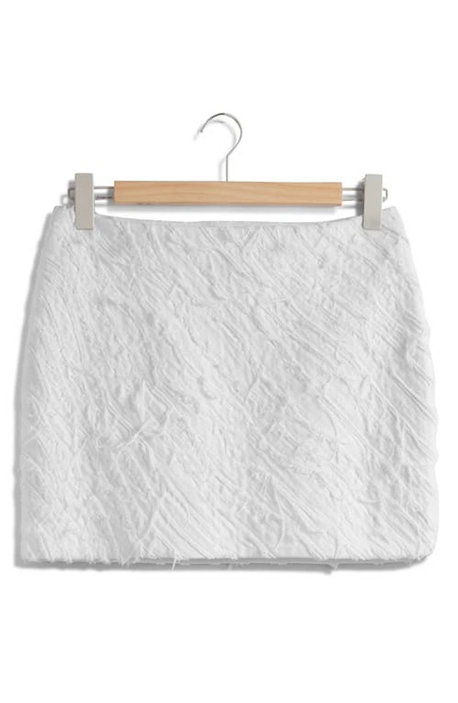 & Other Stories Cotton Miniskirt White Light at Nordstrom,