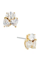 Nadri Cora Cubic Zirconia Cluster Stud Earrings in Gold at Nordstrom