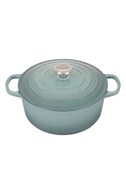 Le Creuset Signature 5 1/2 Quart Round Enamel Cast Iron French/Dutch Oven in Sea Salt at Nordstrom